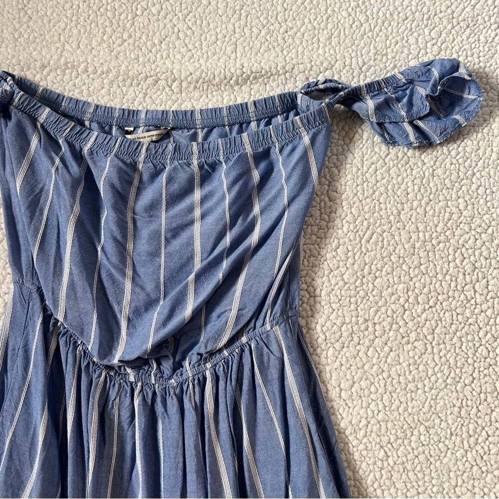 American Eagle Ruffled Off Shoulder Mini Dress - Picture 3 of 11